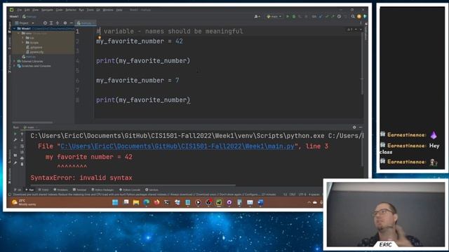CIS 1501 - CS 1 for Data Scientsts (Python) - Intro to Python - Fall 2022 смотреть онлайн