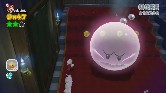 Super Mario 3D World (Wii U) - Shifty Boo Mansion (Green Stars, Stamp) смотреть онлайн