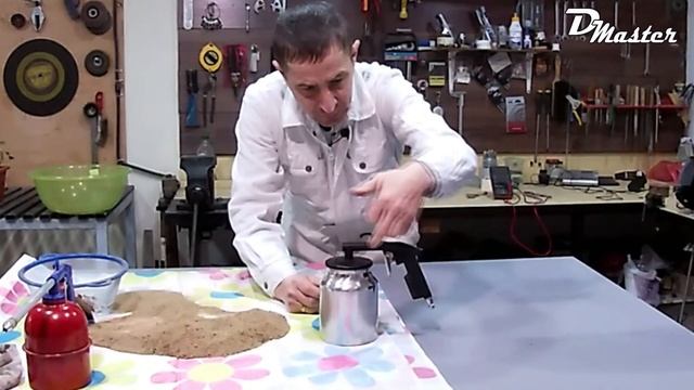 Пистолет пескоструйный! Обзор, тест!