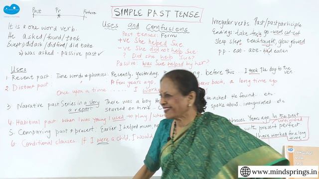 Simple past tense - Forms, uses and complications/ learn time phrases/ Langauge with Ease смотреть онлайн
