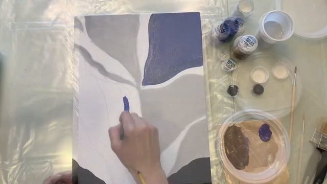 Набор для рисования интерьерной картины с поталью «Цветок» | Relax Art box смотреть онлайн