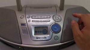 Panasonic RX-ES22 CD Radio FM AM Cassette Tape Recorder Boombox