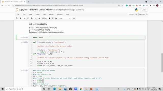 Binomial Option Pricing Using Python #1 смотреть онлайн