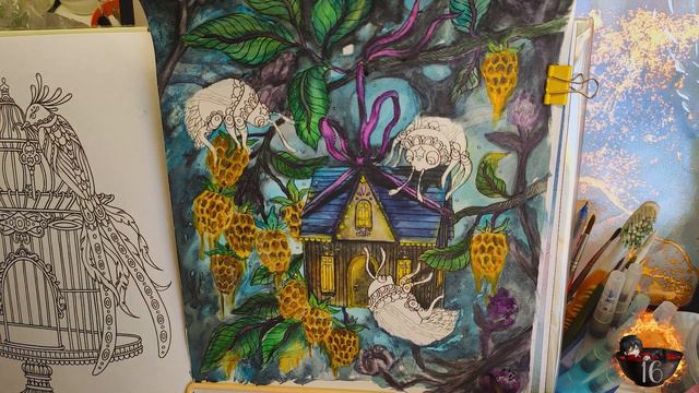 Speed coloring | Hanna Karlzon | Волшебная шкатулка | Chaos colours | Домик на дереве смотреть онлайн