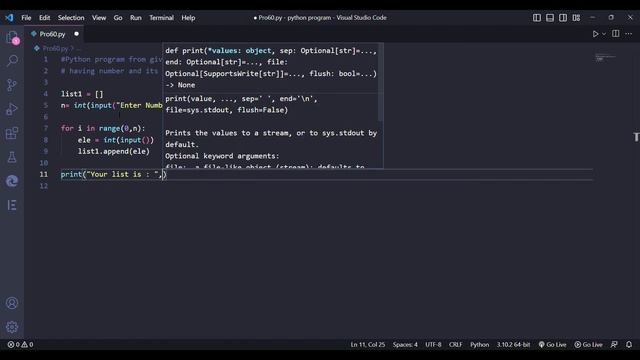 Python program from the given list having a number and its cube in each tuple. #python #coding смотреть онлайн