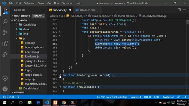 21._ Sistema de venta en PHP, Javascript y MySQL, Ajustes en las alertas смотреть онлайн