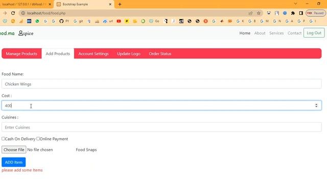 Online Food Ordering System in PHP смотреть онлайн
