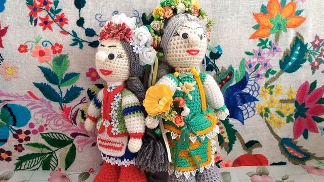 Як зв'язати ляльку Україночку. Іграшки в'язані гачком смотреть онлайн