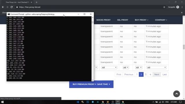 Tách proxies từ website dùng Python(Selenium) - Proxies Scraping смотреть онлайн