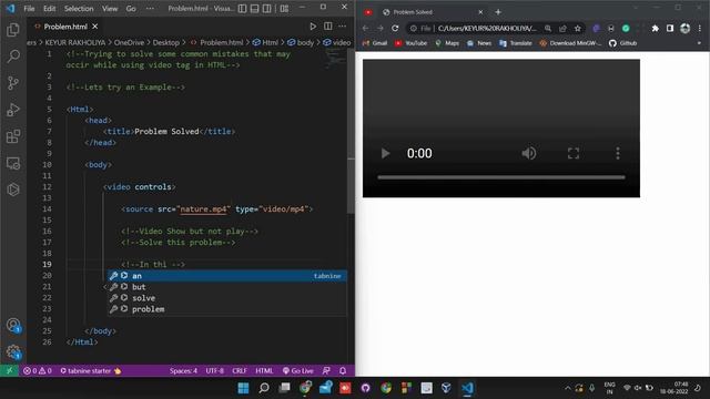 Video Not Working In HTML 5 || Fix This Problem #viral #youtube смотреть онлайн