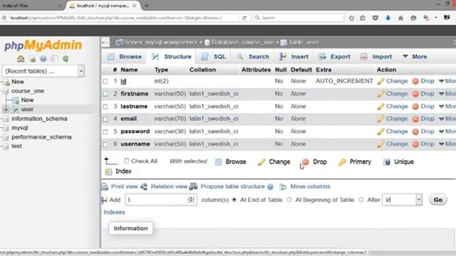 09 Connecting to Database Mysql, PHPMyAdmin смотреть онлайн