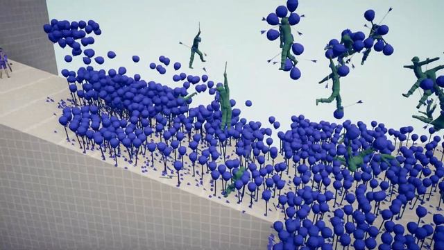 Plastic Soldiers Attacking a Tower - Totally Accurate Battle Simulator TABS смотреть онлайн
