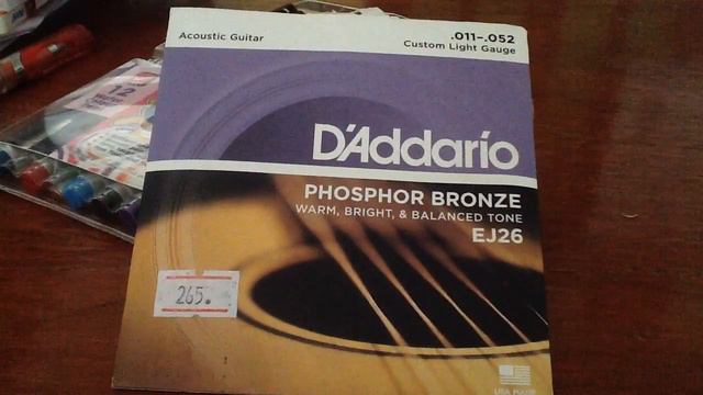 D'addario Phosphor Bronze EJ26