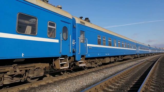 2М62У-0114 с поездом 317 Караганды—Барановичи на перегоне Тула-3 - Плеханово МСК ж.д. смотреть онлайн