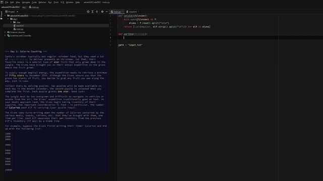 Day 1 of Advent of Code (Python) смотреть онлайн
