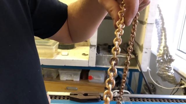 Золотая Якорная цепь на 190 гр. Gold chain/Ювелирные изделия из золота смотреть онлайн