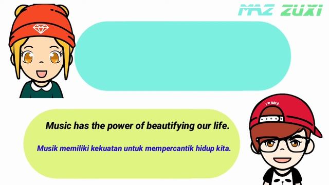 PERCAKAPAN BAHASA INGGRIS DENGAN TOPIK "MUSIC" ENGLISH INDONESIAN смотреть онлайн