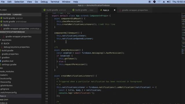 Remote Push Notification in Android using Firebase in React Native Updated смотреть онлайн