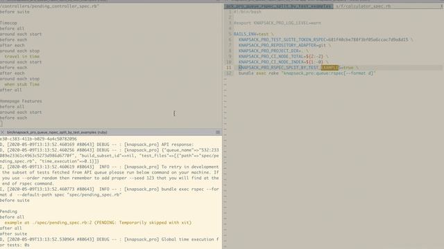 RSpec split slow test files by test examples (auto divide test cases between parallel CI jobs) смотреть онлайн