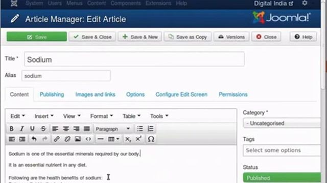 Creating Articles in Joomla - Tamil смотреть онлайн