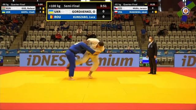 IPPON Гордиенко SF??.??European Judo Open M&W Prague 2021 смотреть онлайн