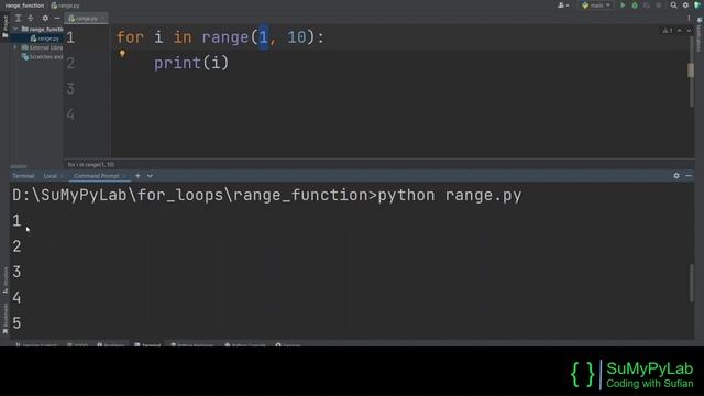 Python range Function | range() function in Python | range() | for loops with range() | SuMyPyLab смотреть онлайн