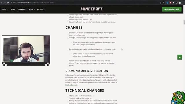 VILLAGER TRADING REBALANCED & DIAMOND ORE GENERATION IMPROVED Minecraft: Snapshot 23w31a (1.20.2)