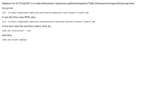 Unix & Linux: Install mplayer on Centos 7 (4 Solutions!!) смотреть онлайн