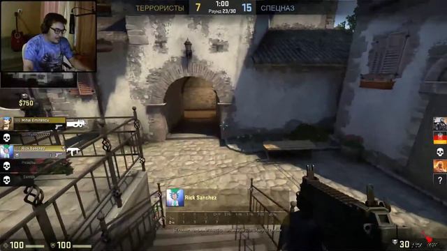 CS GO!!! ★ Рукожопый нубас рвёт чарты!!!))) смотреть онлайн