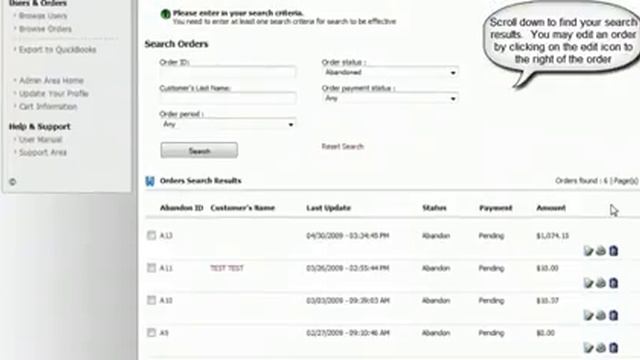 PHP Cart: Pinnacle cart:Browsing your orders in Pinnacle Cart .mp4 смотреть онлайн