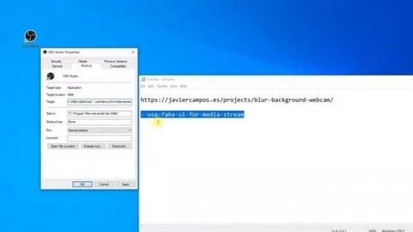Как размыть фон камеры при захвате картинки в OBS