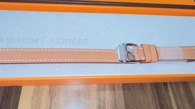Apple Watch Series 9 Hermes 41 Mm Attelage Double Tour Gold