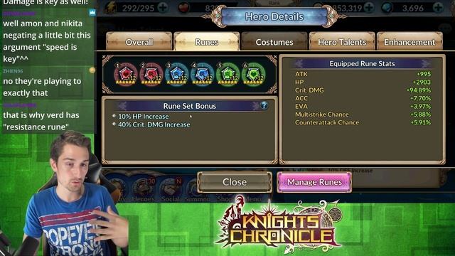 [KC] In Depth Verdandi Review! The Crit Queen!! Skills Runes & Talents! [Knights Chronicle] смотреть онлайн