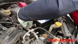 Замена аккумулятора Subaru Forester IV 2014 г.в.
