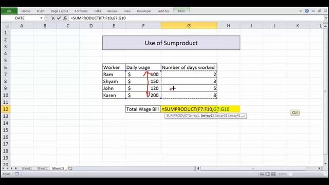 How to use SUMPRODUCT Function in Excel смотреть онлайн