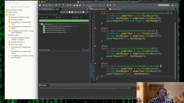 FizzBuzz App | TDD | Test Driven Development | Java | Matt Laine Intro to Programming Video 2 смотреть онлайн