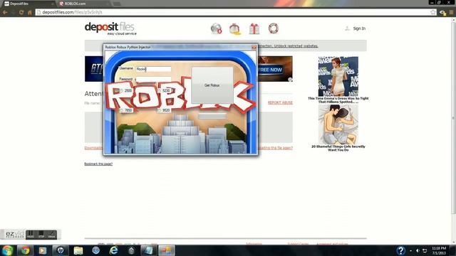 Roblox Robux Python Injector(Link to new video is description) смотреть онлайн