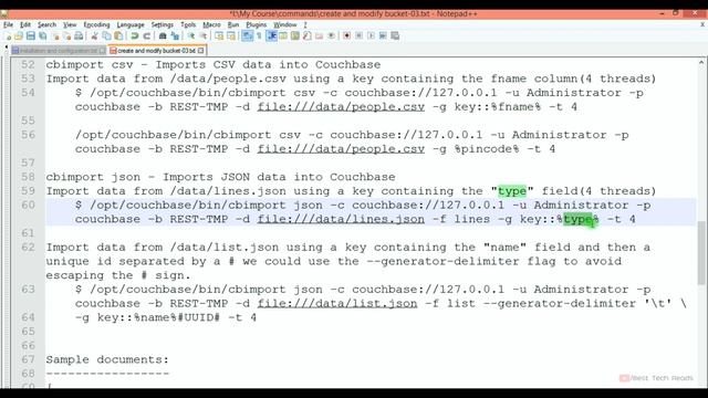Module 3 - How to cbexport, cbimport and cbdocloader_04 - Hands-on Couchbase DBA | Kishore Uppala смотреть онлайн