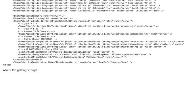 Sharepoint: How to avoid sharepoint to override my CSS classes? смотреть онлайн