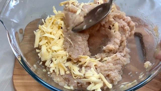 Смешайте фарш, яйца и сыр! Вкусное блюдо из индейки. смотреть онлайн