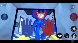 Scary toy factory playtime horror escape Blue monster Huggy Wuggy and Bunny, android gameplay.