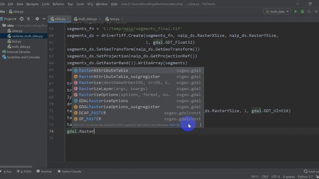 Rasterize Shapefile Training Data for Object-Based Image Analysis with Python смотреть онлайн
