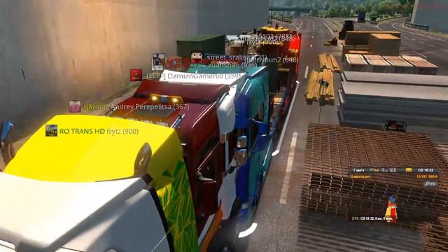 Euro Truck Simulator 2, прохождение ивента в мультиплеере смотреть онлайн