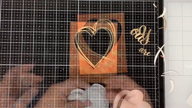 Heat Embossed Background and Die Embossing | Whimsy Stamps Tropical Floral Background Stamp смотреть онлайн