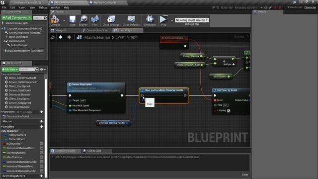 UE4 Tutorials | Multiplayer "STALKER" themed TPS | #3 | Sprint & Stamina System смотреть онлайн