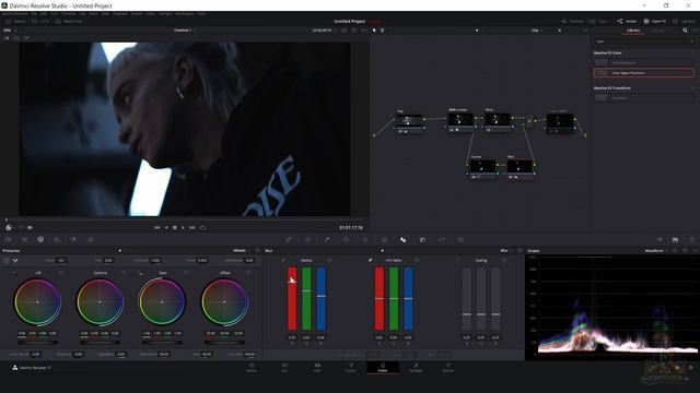 Halation Look (Blur, Color Transform, Compound Node) #DaVinci #Resolve смотреть онлайн