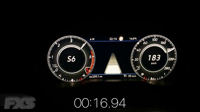 Volkswagen Arteon 2.0 TDI - Acceleration 0-100, 100-200 смотреть онлайн