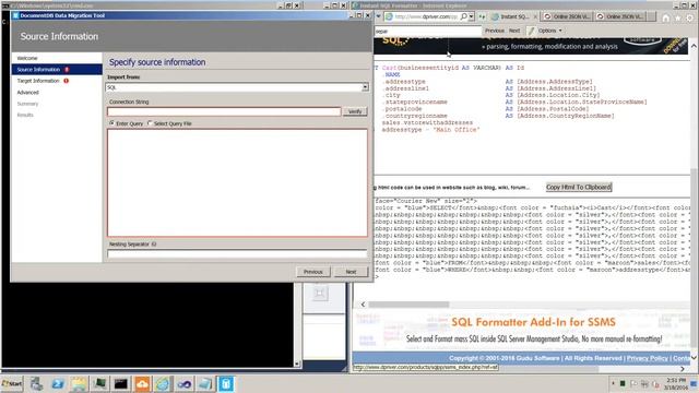 SSIS: Generating JSONs with the DocumentDB Data Migration Tool смотреть онлайн