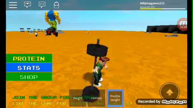 Решил сыграть в роблокс качалка смотреть онлайн