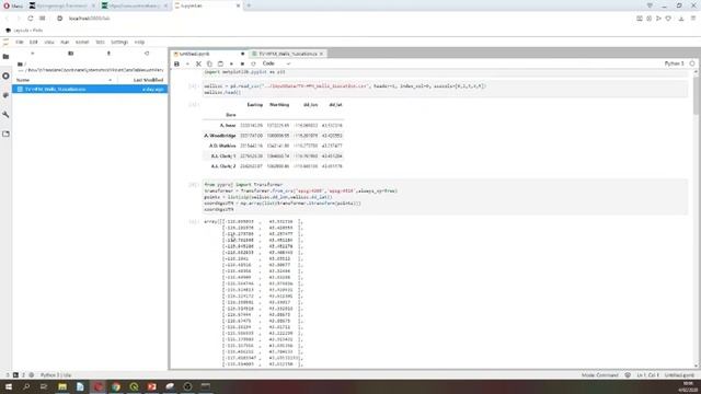 How to translate Coordinate Systems for XY Point Data tables with Python Pandas and Pyproj смотреть онлайн